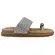 Chinelo Papete Beira Rio Napa Turim Prata/Branco Off Feminino