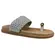 Chinelo Papete Beira Rio Napa Turim Prata/Branco Off Feminino