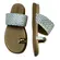 Chinelo Papete Beira Rio Napa Turim Prata/Branco Off Feminino