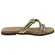 Rasteira Beira Rio Napa Gliter Triangulo Dourado Feminino