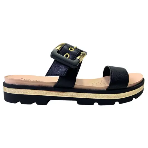 Chinelo Modare Napa Floather Nature/Metalizado Preto Feminino