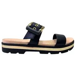 Chinelo Modare Napa Floather Nature/Metalizado Preto Feminino