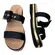 Chinelo Modare Napa Floather Nature/Metalizado Preto Feminino