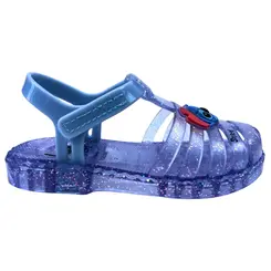 Sandália Disney Duo Vidro Glitter/Azul Claro Baby Menina