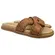 Chinelo Papete Beira Rio Napa Turim Camel Feminino