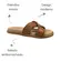 Chinelo Papete Beira Rio Napa Turim Camel Feminino