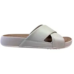 Chinelo Papete Beira Rio Napa Turim Branco Off Feminino