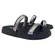 Chinelo Papete Moleca Tira Metalizado Grafite/Preto Feminino
