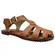 Sandália Rasteira Moleca Napa Turim Camel Feminina