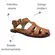 Sandália Rasteira Moleca Napa Turim Camel Feminina