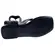 Chinelo Rasteira Moleca Napa Pele Strech Preto-Grafite Feminino