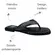 Chinelo Rasteira Moleca Napa Pele Strech Preto-Grafite Feminino