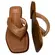 Chinelo Rasteira Moleca Pele Strech Nude-Dourado Feminino