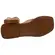 Chinelo Rasteira Moleca Pele Strech Nude-Dourado Feminino