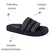 Chinelo Slide Moleca Camurça Flex Preto/Grafite-Preto Feminino