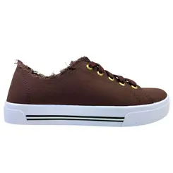 Tênis Casual Moleca Lona Sider Chocolate Feminino