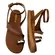 Sandália Via Marte Napa Casual Ganache Feminina