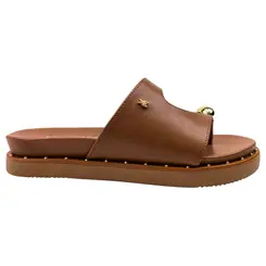 Chinelo Papete Via Marte Napa Casual Ganache Feminino