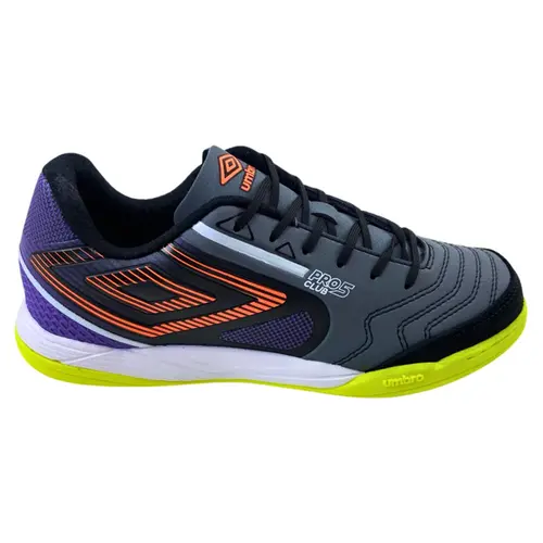 Chuteira Umbro Futsal Pro 5 Bump Club GHT/BLA/PURP