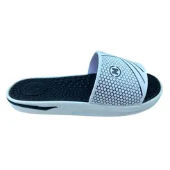 Chinelo Molekinho Slide Branco/Preto Menino
