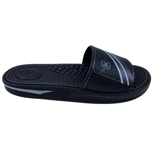 Chinelo Molekinho Preto/Branco/Cinza Menino