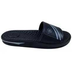 Chinelo Molekinho Preto/Branco/Cinza Menino