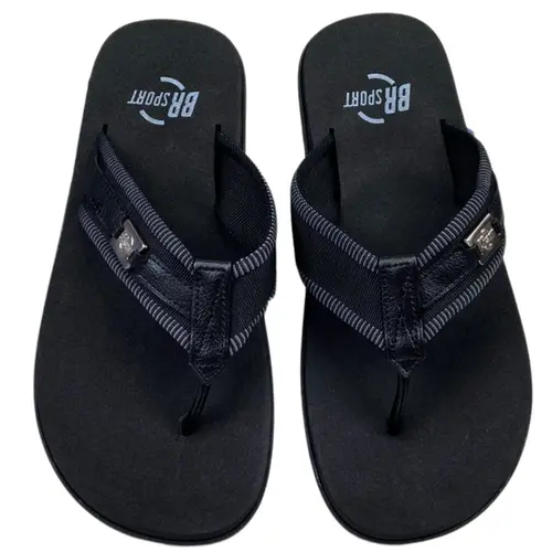 Chinelo BRsport Gorgurão Preto/Grafite/Preto Masculino