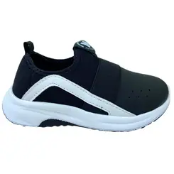 Tênis Molekinho Lycra Neoplex Preto/Preto/Branco Menino