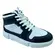Tênis Molekinho Cano Alto Strech Branco/Preto Menino