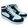 Tênis Molekinho Cano Alto Strech Branco/Preto Menino