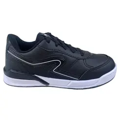 Tênis Via Vip Street Juvenil Com Silk Preto/Branco Menino