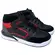Tênis Via Vip Street Cano Alto Preto/Vermelho Menino