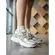 Tênis Vizzano Casual Pelica Branco Off/Cinza Feminino