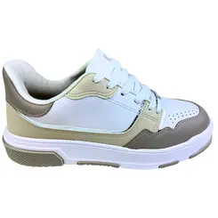 Tênis Vizzano Metalizado Branco/Cinza/Prata Feminino