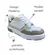 Tênis Vizzano Metalizado Branco/Cinza/Prata Feminino