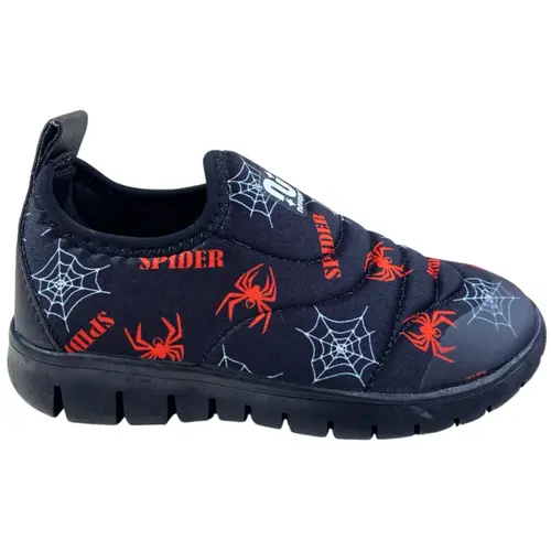 Tênis Novopé Textil Spider Vermelho/Preto Menino