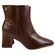 Bota Vizzano Salto Bloco Napa Genebra Café Feminino