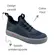 Tênis Adrun Slim Kids Chumbo/Preto/Vermelho Menino