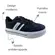 Tênis Adrun Slim Kids Preto/Branco Menino