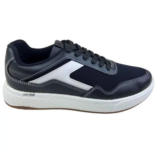 Sapatênis BRsport Nylon Mesh Preto/Branco Masculino