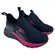 Tênis Adrun Speed Flex Kids Preto/Fucsia Menina