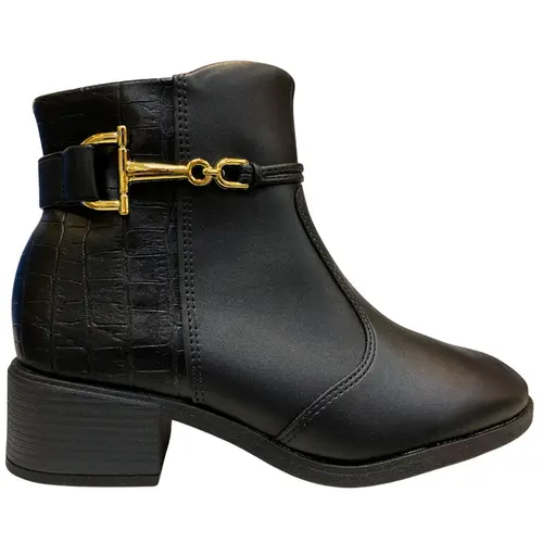 Bota Beira Rio Napa Berlim/Milano Preto Feminina