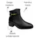 Bota Beira Rio Napa Berlim/Milano Preto Feminina