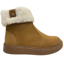 Bota Modare Camurção/Pelo Caramelo/Branco Off Feminina