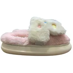 Chinelo Pantufa Stuf Dom Juvenil Coelho Rosa Menina
