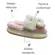 Chinelo Pantufa Stuf Dom Juvenil Coelho Rosa Menina