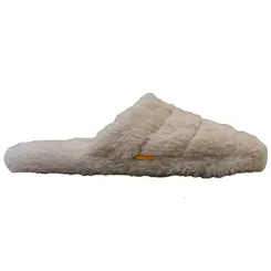 Chinelo Stuf Dom Com Pelo Bege Feminino