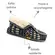 Pantufa Bota Stuf Dom Viena Preto/Bege Feminina