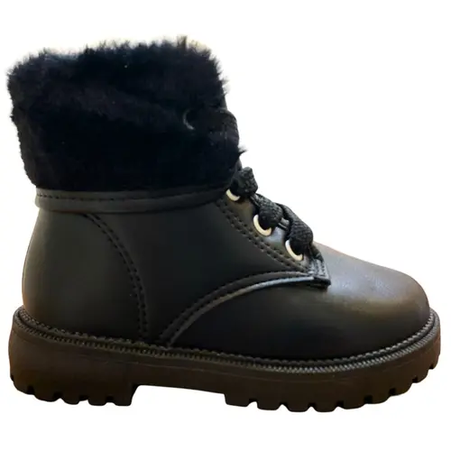 Bota Molekinha Napa Berlim/Pelo Paris Preto Menina
