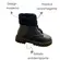 Bota Molekinha Napa Berlim/Pelo Paris Preto Menina